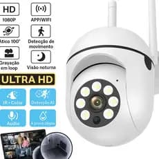 Câmera IP HD WiFi Externa , Sensor De Movimento , Função De Zoom , Antenas Duplas