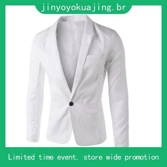 HN ♥ Moda Masculina Cor Sólida Fato Casual Blazer Casaco De Outono Outwear Top