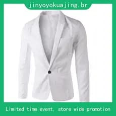 HN ♥ Moda Masculina Cor Sólida Fato Casual Blazer Casaco De Outono Outwear Top