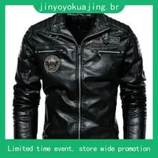 Roupas de couro masculinas, moda outono e inverno, jaquetas de couro novas, lindas roupas de locomotiva, jaquetas juven