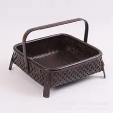 Cesta de transporte de tecido de bambu estilo japonês bandeja de atualização de laca grande caixa de alimentos cesta de