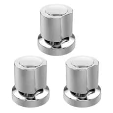 Kit 3 Acabamentos para Registro C40 Deca Cromado em Metal — Elegância e Longa Vida Útil