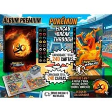 Álbum Charizard TCG 240 Cartas Grande Capacidade Para Coleção