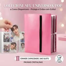 Álbum Porta Photocard Premium 240 Cartas Organizador para K-pop Fotos de Idol Cartas TCG Colecionador Presente
