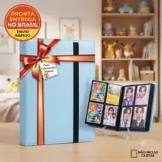 Álbum Porta Cards 240 Cartas TCG para Pokémon e Cartas Colecionáveis Presente Infantil Organizador Premium