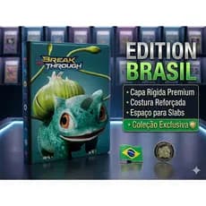 Fichário Pokémon Bulbasaur TCG 240 Cartas Álbum De Colecionador Alta Proteção Avançado Sem Cartas Inclusas