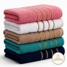 Kit 3 Toalhas Banho Grande Macia Premium 100% Algodão 70 x 130cm Grossa Felpuda Alta Absolvição