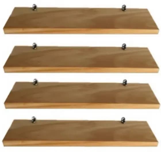 Kit Prateleira MDF Cru 30x10 nicho decoração