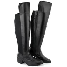Bota Montaria Feminina Cano Alto Longo Plus Size Neoprene Inverno