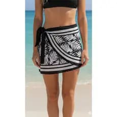 Pareo curta, saia curta de praia, saída de praia, saia de piscina, saia envelope curta saída de praia feminino
