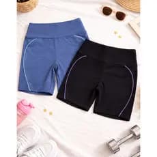 Bermudas Blackout Zero transparência Cos Alto, Alta compressão, Shorts de academia, Shorts modelador