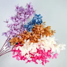 Kit 10 a 40 Grande Flor de Plumeria Nova Versão 90 cm Flores Artificiais Decoração Galho - BH802484