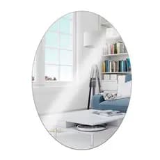 1 a 4 Espelhos Auto Adesivo Acrilico Decorativo 20x30 Oval - FY802966 OVAL