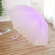 Guarda chuva sombrinha longo automático leitosa colorida - LS802074