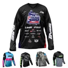 Camisa TRILHA Motocross Trilha Enduro Velocross Blusa Downhill Mtb manga longa