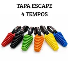 Tapa Escape para motos 4 Tempos Avtec Vermelho