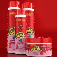 Kit Capilar Babablu Melancia  Charmelle - Kit Capilar Babablu Uva - Kit Capilar Babablu Morango - Cheirinho de Chiclete