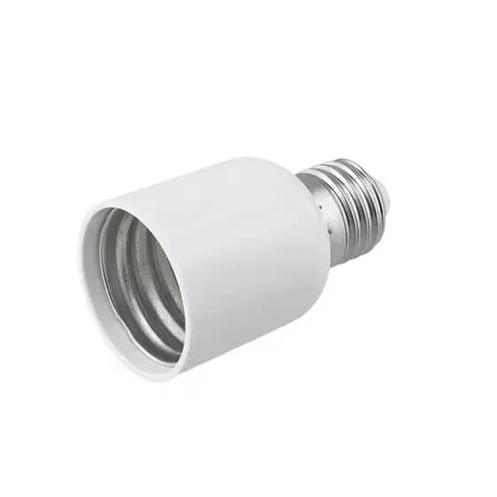 Bocal Adaptador Ampliação Soquete E27 Para E40 Branco