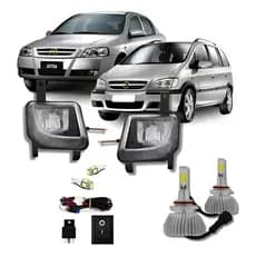 Kit Farol Milha Astra Zafira 2003 A 2010 Super Led + Cortesia