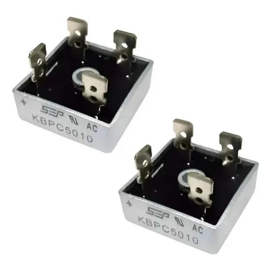 Kit 2 Diodos Ponte Retificadora Kbpc5010 50a 1000v