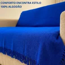 Manta Sofá Cama Decorativa 2,10 cm x 1,20 cm Algodão Capa Protetora  Algodão Decorativa