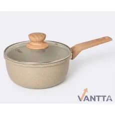 Panela Antiaderente Oster 3L com Tampa Marble Edition - Alumínio e Cerâmica - Fogão a gás e indução