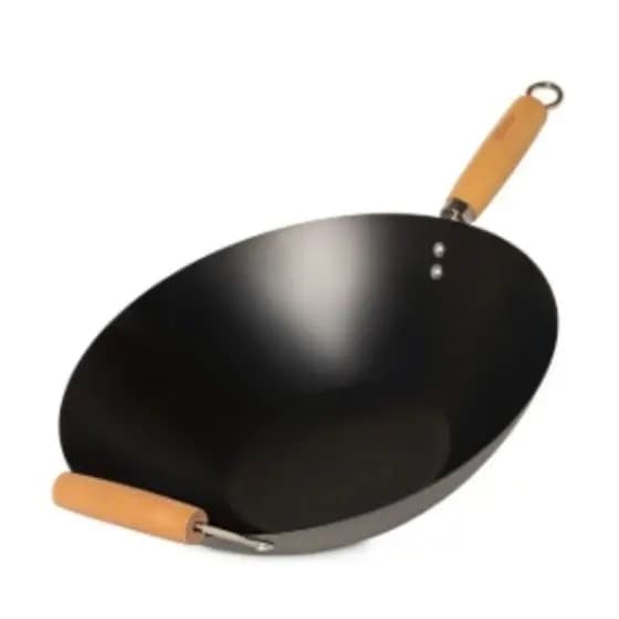 FRIGIDEIRA WOK ORIENTAL OSTER 34CM 7 LITROS EM ACO CARBONO ANTIADERENTE BRAYDEN - PRETO