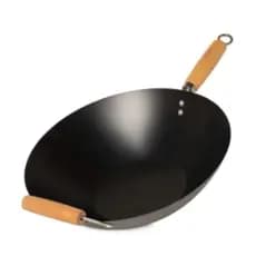 FRIGIDEIRA WOK ORIENTAL OSTER 34CM 7 LITROS EM ACO CARBONO ANTIADERENTE BRAYDEN - PRETO