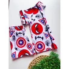 Pijama Infantil Masculino Homem Aranha e Capitão América , em Suede Premium