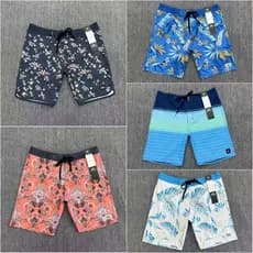 Shorts Masculinos Para Prancha De Surf , Bermuda Elástica De Secagem Rápida Férias Na Praia E Musculação
