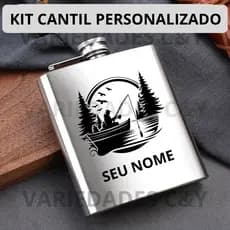 Kit 2 Cantil Com Nome Logo Time Personalizado a Laser Lembrancinha Casamento Natal Aniversario