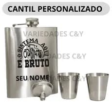 Cantil Personalizado Kit Completo 4 itens Lembrança Casamento Aniversario Premium