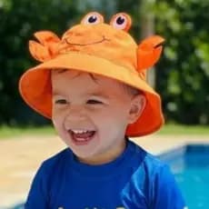 Boné Chapéu Praia Bucket Menino e Menina  Praia Infantil Bebê Proteção UV50+