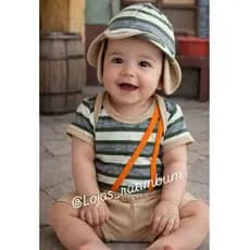 Fantasia Chaves Infantil Bebê Mesversásio Festa Roupa Temática