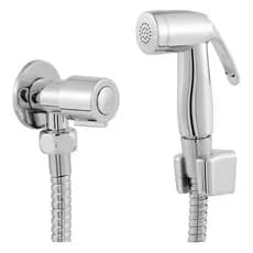 Ducha Higiênica Para Banheiro Completa Luxo Abs Inox 1.20 cm