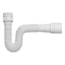 Sifão Sanfonado Ajustável Tubo Multiuso Universal 70cm Cor Branco