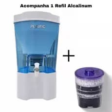 Purificador de Água Purific 6 L Bancada + Refil Alcalinum – Água Alcalina pH 8,9