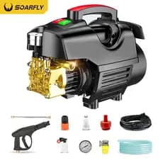Soarfly Lavadora De Alta Pressão Profissional Portátil Indução 4800w Preto 127V/220V 60hz