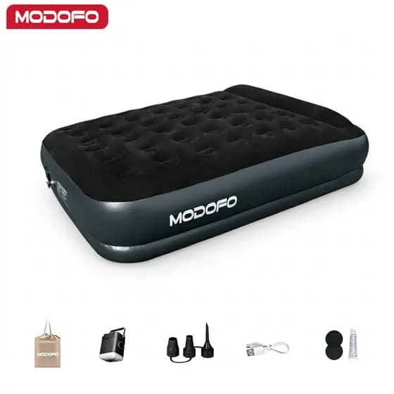 MODOFO Colchão Inflável Automático Solteiro/Queen/King Colchão Casal inflável Com Bomba Embutida Camping Equipment