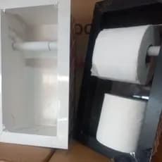 PAPELEIRA DUPLA PORTA PAPEL HIGIÊNICO