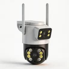 Câmera Wi-Fi A31 6MP Externa IP66 Dupla Lente 360° Visão Noturna Infravermelha FUSHANG