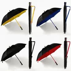 Guarda-Chuva Grande Golfe Automático Reforçado Fibra de Vidro Blackout UV FUSHANG