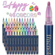 36/48 Cores Caneta Marcadora De Arte De Contorno De Linha Dupla Colorida