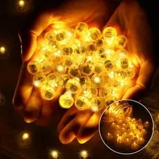 50pcs Mini Luzes De Balão Led Decoração De Festa De Aniversário