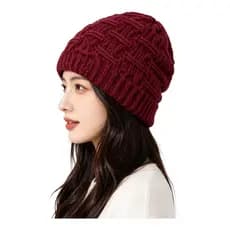 Gorro touca de tricô com forro, unissex, para inverno, para clima frio, para homens e mulheres.