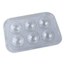 Forma Caixa Blister Brigadeiro Doces 6 Cavidades Bwb Cristal Transparente