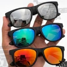 Kit 3 Óculos de Sol Masculino Lentes Espelhadas UV400 Quadrado Casual Premium Luxo Atacado Revenda Verão Promoção