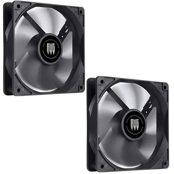 Kit Com 02 Cooler Fan Ventoinha Gamer 120mm Silencioso Gabinete