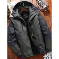 Forro de lã de inverno Jaqueta masculina acolchoada de algodão espessada Jaqueta impermeável à prova de vento Jaqueta ac