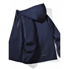 Primavera outono jaqueta masculina Casual All-Match fino blusão moda solta com capuz jaqueta roupas masculinas